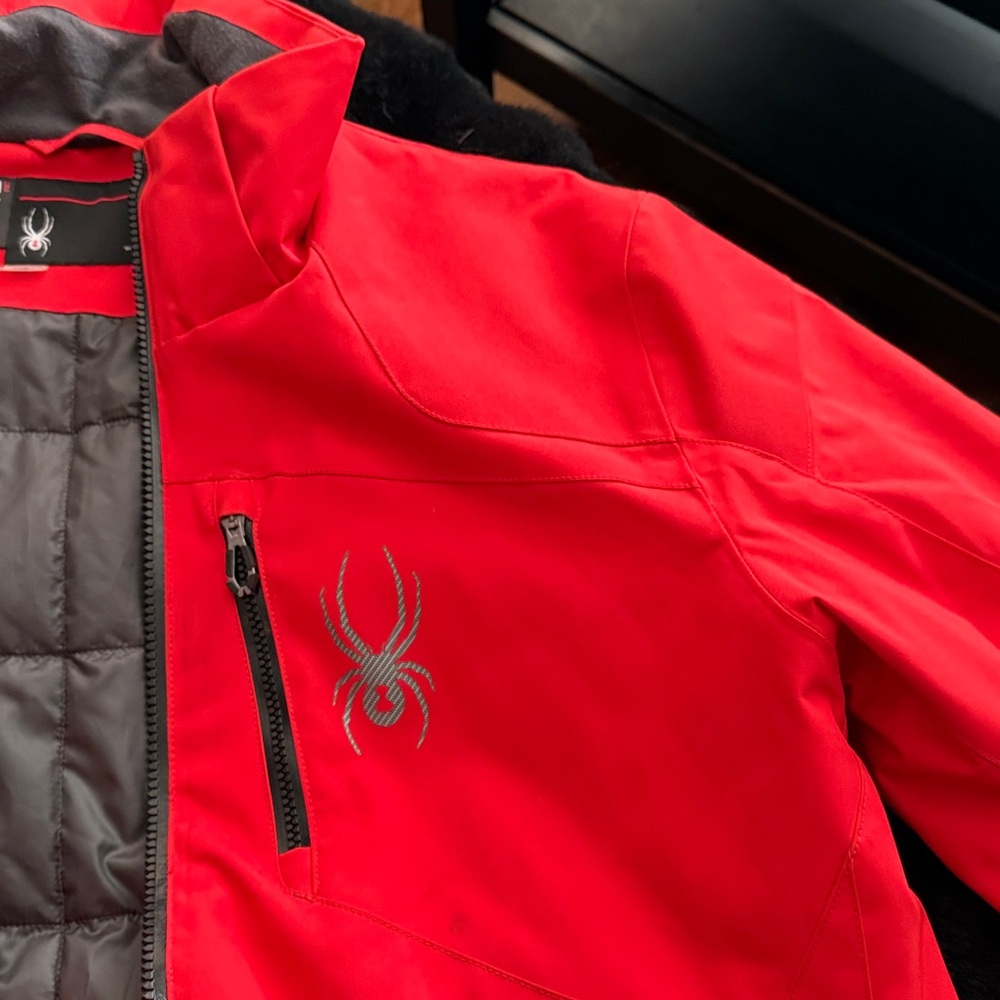 Spyder Men's Vibrant Red Ski Jacket - Picture 5 of 8